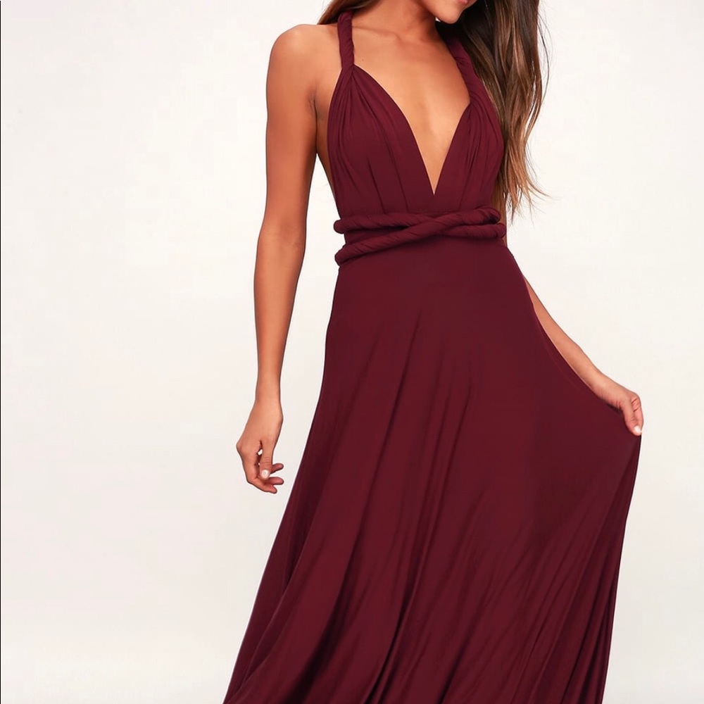 Lulus burgundy dress